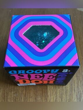NeeDoh Mini Groovy Jewel Blue Super Sparkly Squish